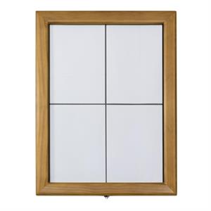 Securit LED-Schaukasten Classic, 4 x DIN A4, teak