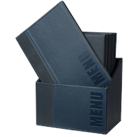 Securit Contemporary Menuhoezen En Opbergdoos A4 Blauw (20 Stuks)