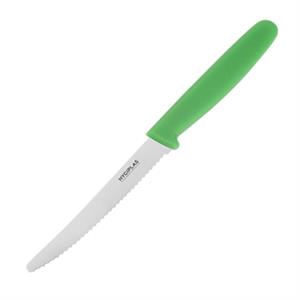 Hygiplas Tomatenmesser mit Wellenschliff 10cm grün