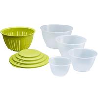 Westmark Salatschüssel Set grün 9-teilig