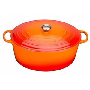 Le Creuset Signature Braadpan Ovaal, 33cm oranjerood