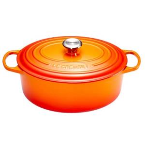 LE CREUSET - Signature - Braadpan Ovaal Oranjerood 40cm