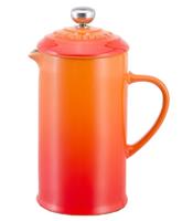 LE CREUSET - Aardewerk - Koffiepot met pers Oranje 0,8L