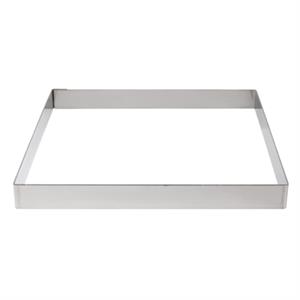 De Buyer vierkante vorm RVS 20x2cm