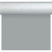 Duni Bruiloft/huwelijk zilveren tafelloper/placemats 40 x 480 cm Zilver