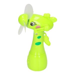 Groene waterspray ventilator giraffe 15 cm voor kinderen Groen