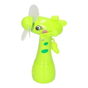 Groene waterspray ventilator giraffe 15 cm voor kinderen Groen