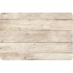 Cosy & Trendy 1x Placemat beige hout print 44 cm Bruin