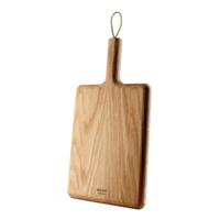 evasoloa/s Eva Solo Nordic kitchen Holzschneidebrett, Schneidbrett, Küchenbrett, Tranchierbrett, Schneideunterlage, Eiche/Leder, 32x24 cm, 520412