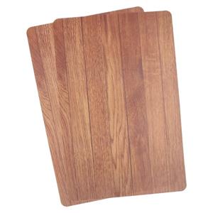 Cosy & Trendy 2x Placemats bruine hout print 44 cm Bruin