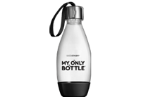 SodaStream My Only Bottle Schwarz, 0,5 Liter PET Flasche, Ersatzflasche für Source, Spirit