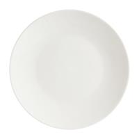 Xenos Basic ontbijtbord rond - wit - Ø20.5 cm