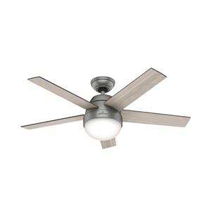 hunterfans Deckenventilator Stile Silber 117 cm mit Licht - HUNTER FANS