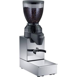 Graef Kaffeemühle CM 850 mit integrierter Ausklopfschublade Edelstahl Kegelmahlwerk