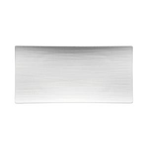rosenthal Platte 26 cm x 13 cm "Mesh weiss" flach