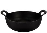 Le Creuset Gietijzeren Balti Dish Wokpan, 24cm mat zwart