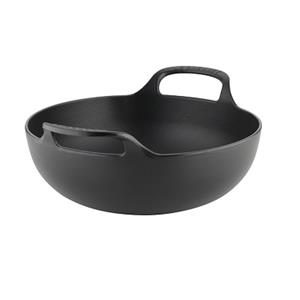 Le Creuset Gietijzeren Balti Dish Wokpan, 24cm mat zwart