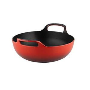 Le Creuset Gietijzeren Balti Dish Wokpan, 24cm kersenrood