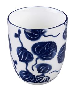 Blauw/Wit Kopje Ivy - Flora Japonica - 6.7 x 7.7cm 170ml