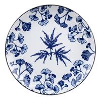 Blauw/Wit Bord Maple - Flora Japonica - 25.7 x 3cm