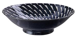 Blauw/Witte Kom - Mixed Bowls - 25,4 x 7,8cm 1600ml