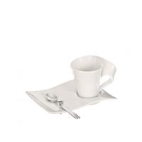 Villeroy & Boch New Wave Geschirr-Sets NewWave Cappuccino Set 3tlg (weiss)