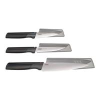 JosephJoseph Messer-Set Elevate, (Set, 3 tlg.), Klingen aus japanischem Edelstahl, ergonomische Griffe