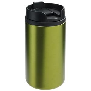 Thermosbeker/warmhoudbeker metallic groen 290 ml Groen