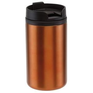 Thermosbeker/warmhoudbeker metallic oranje 290 ml Oranje