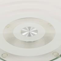Serveerborden draaiend 2 st 30 cm gehard glas transparant