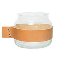 Takdesign Drinken Waterglas Wrap Me met Lederen Band