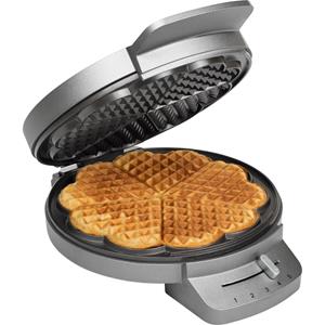 Wafelijzer Deluxe 5 wafels 1200 W zilverkleurig en zwart