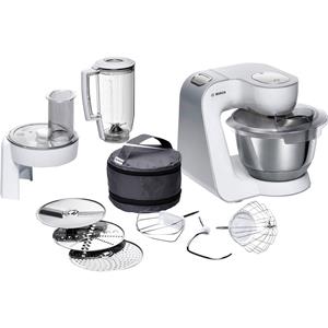 boschhaushalt Bosch Haushalt MUM58W20 Foodprocessor 1000 W Wit, Zilver (mat)