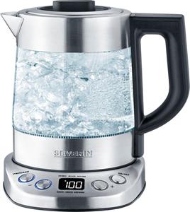 Severin Water-/theekoker WK 3473, 1 l, tot 1 l water of 0,75 l thee, met theezeef, inclusief 5 voorgeprogrammeerde theeprogramma's