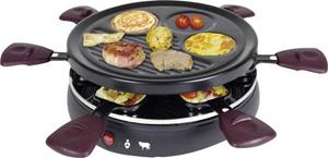 tkgteamkalorik TKG Team Kalorik TKG RAC 1008 CS Raclette 6Pfännchen, kabelgebunden Schwarz