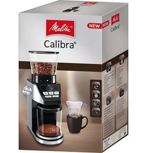 Melitta Kaffeemühle Calibra 1027-01 schwarz-Edelstahl Kegelmahlwerk