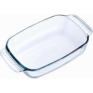 Pyrex 3x Rechthoekige glazen ovenschaal 0,7 liter 22 x 13 x 5 cm Transparant