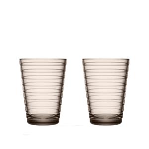 Iittala Glas Aino Aalto 330 ml - Linen - 2 Stück