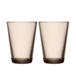 Iittala Trinkglas Kartio 400 ml - Linen - 2 Stück