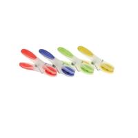 12x Wasgoedknijpers / wasknijpers in verschillende kleuren met softgrip - Knijpers
