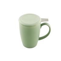 point-virgule mok met thee infuser en deksel mat saliegroen 400ml