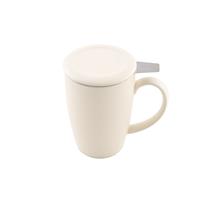 point-virgule mok met thee infuser en deksel mat gebroken wit 400ml