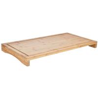 Houten bamboe snijplank 4,3 x 28 x 54 cm Bruin