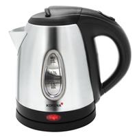 KORONA Wasserkocher kleiner Wasserkocher 20303, 1 l, 2200 W, Leistungsstarker kleiner Edelstahl-Wasserkocher, 2200 Watt, 360° Basisstation, 1 Liter Fassungsvermögen, Abschaltautomatik, Dampfs