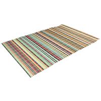 4x Bamboe placemat/onderlegger 30 x 45 cm gekleurd Multi