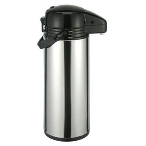 RVS thermosfles / isoleerkan met pomp 1,9 liter Zilver