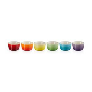 Le Creuset Stoneware Rainbow Ramekins (Set of 6)