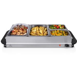 tristar BP-6285 Buffetwarmer RVS/Zwart