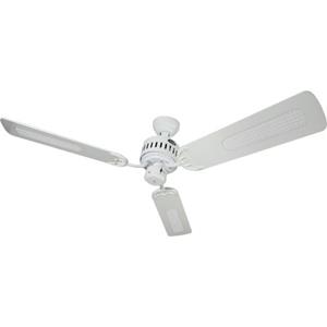 Phaesun Cool Breeze RC 24 Plafondventilator (Ø) 1320 mm Kleur ventilatorbladen: Wit Kleur behuizing: Wit