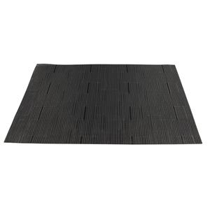 4x Placemats/onderleggers zwart 30 x 45 cm Zwart